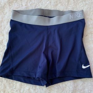 Navy blue nike pro size medium
